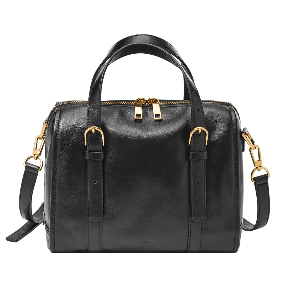 Fossil Carlie leather satchel