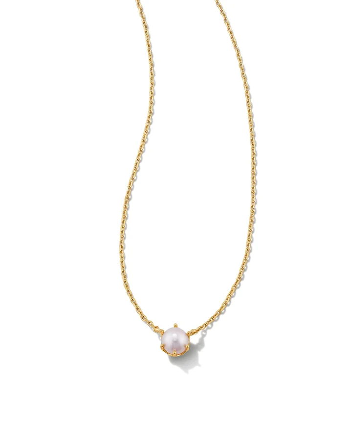 Kendra Scott Ashton pearl pendant necklace, gold