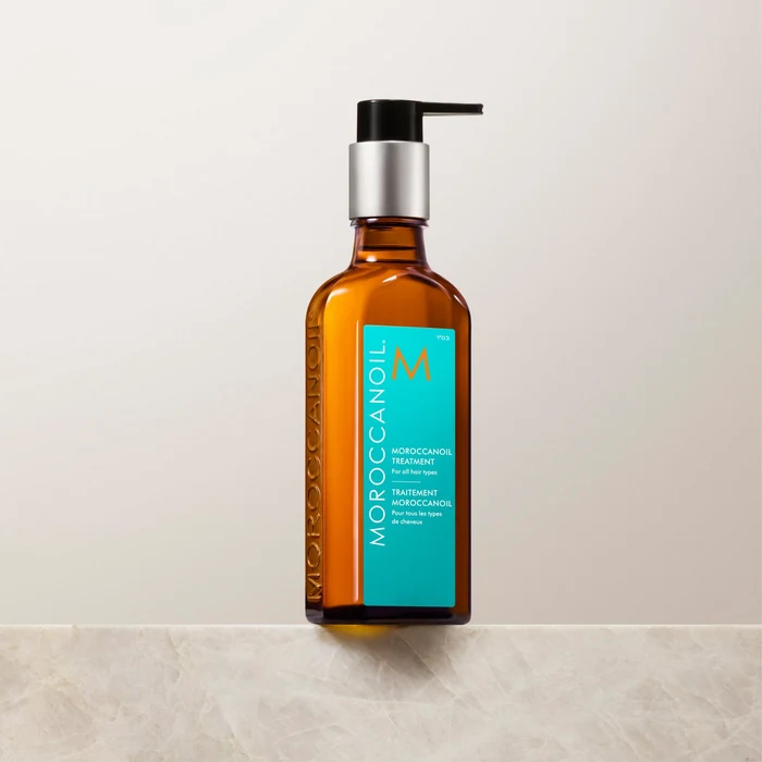 Moroccanoil Treatment hair oil, worn