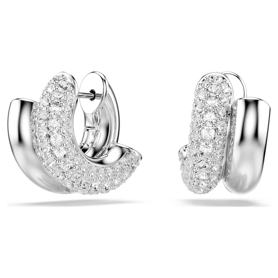 Swarovski Dextera mini crystal hoop earrings