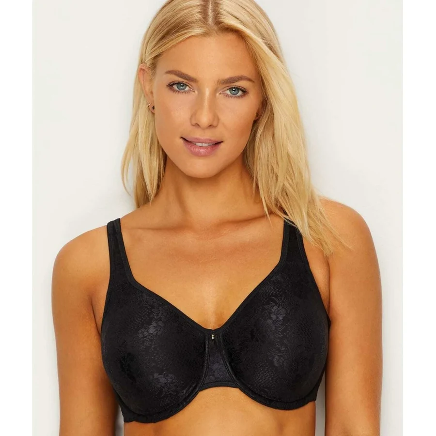 Wacoal Clear and Classic seamless underwire bra, worn